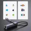 UGREEN USB-C to RJ45 Gigabit Ethernet Adapter (Gray) - 40322 CM483