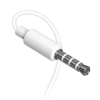 Dudao X10S Juhtmega kõrvaklapid mikrofoniga, 3,5 mm pistik, 1,2 m kaabel, valge