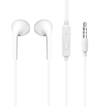Dudao X10S Juhtmega kõrvaklapid mikrofoniga, 3,5 mm pistik, 1,2 m kaabel, valge