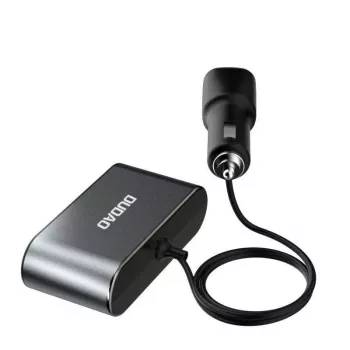 Dudao Auto laadija 2x USB / 3x sigaretisüütaja jagaja Must (R1Pro black)