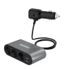 Dudao Auto laadija 2x USB / 3x sigaretisüütaja jagaja Must (R1Pro black)