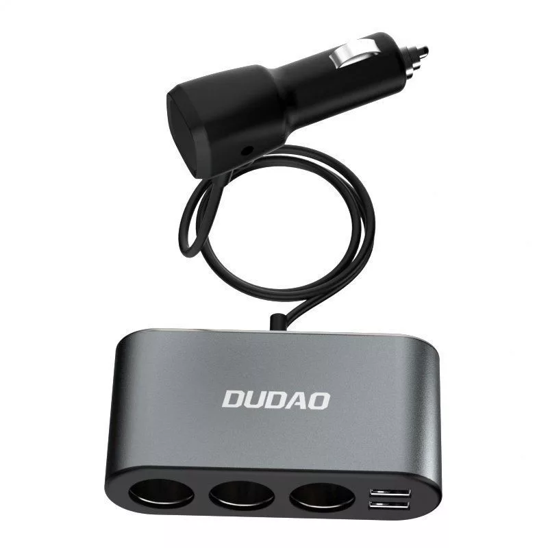 Dudao Auto laadija 2x USB / 3x sigaretisüütaja jagaja Must (R1Pro black)