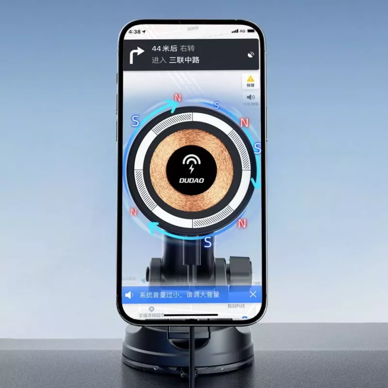 Dudao F12MAX+ MagSafe Wireless Car Charger 15W - Black