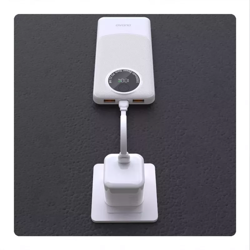Dudao K12Pro Power Bank 20000mAh 22.5W PD USB-A USB-C Valge