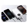 Dudao K12Pro Power Bank 20000mAh 22.5W PD USB-A USB-C Valge