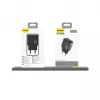 Dudao A26T GaN 25W USB-A, USB-C laadija - must
