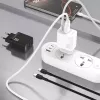 Dudao A26TCEU PD QC 25W GaN USB-A USB-C seinadapter USB-C kaabliga must