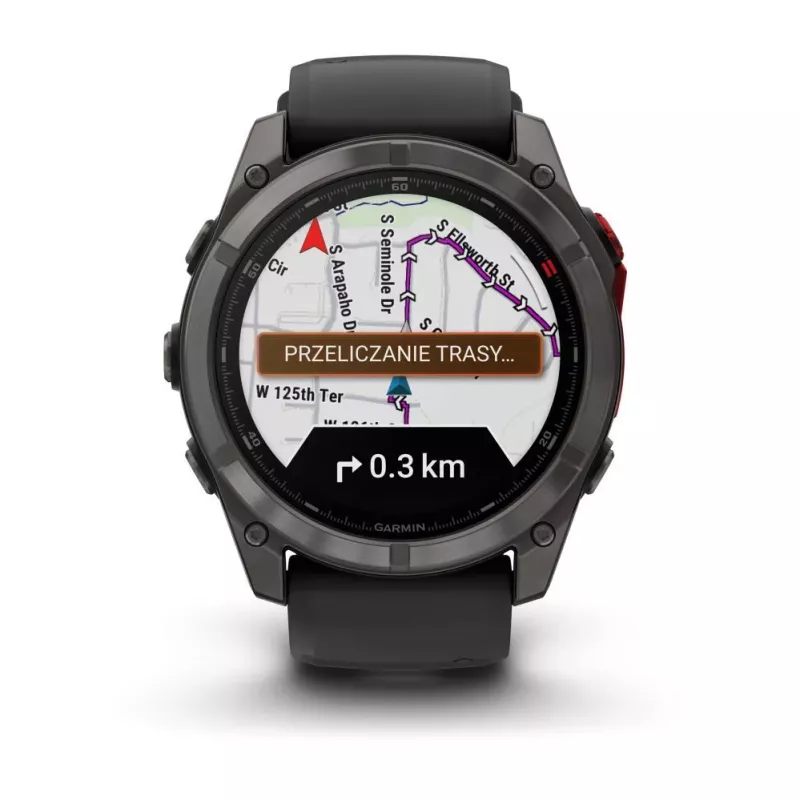 Garmin fenix 8 Pro 51 mm MicroLED Sapphire Carbon Grey DLC Titanium musta/veeris-halli silikoonrihmaga