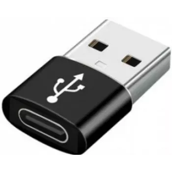 Gembird Cablexpert USB 2.0 Adapter USB-A Male to USB-C Female Black