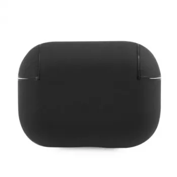 BMW AirPods Pro ümbris ehtsast nahast hõbedase logo ja musta värviga
