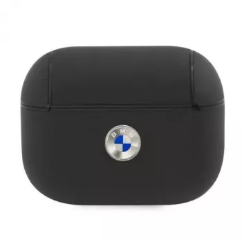 BMW AirPods Pro ümbris ehtsast nahast hõbedase logo ja musta värviga
