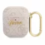 Guess Apple AirPods 1/2 Cover 4G Script Metal Collection Pink