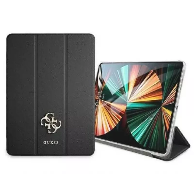 Guess iPad 11 2021 Book Cover Saffiano Collection Black