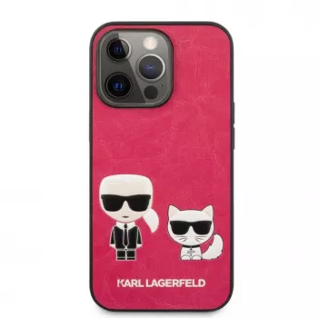 Karl Lagerfeld Apple iPhone 13 Pro Choupette PU-nahast ümbris fuksia