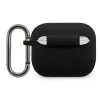 Lacoste Apple AirPods 3 vedelsilikoonist läikiva trükitud logoga ümbris, must