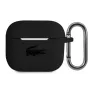 Lacoste Apple AirPods 3 vedelsilikoonist läikiva trükitud logoga ümbris, must