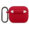 Lacoste Apple AirPods 3 vedelsilikoonist läikiva logo trükiga ümbris, punane