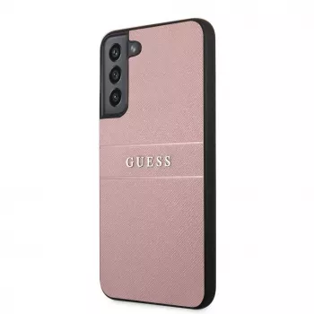 Guess Samsung Galaxy S22 Plus PU Nahk Saffiano Ümbris Roosa