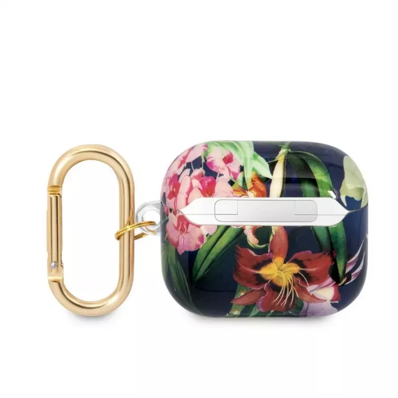 Guess Apple AirPods 3 TPU Lillede Mustriga Korp Sinine