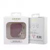 Guess Apple AirPods 1/2 ümbris silikoonist Classic Logo Gold koos 4G ripatsiga Magenta