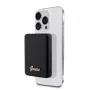 Guess Power Bank 5000mAh 15W MagSafe ja tavalaadimine metallist Script logoga must