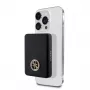 Guess Power Bank 5000mAh 15W MagSafe ja tavalaadimine strassitud 4G logoga must
