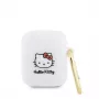 Hello Kitty HKA23DKHSH Silikoonist 3D Kitty Peakorpus Apple AirPods 1/2 jaoks - Valge