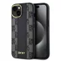 DKNY Apple DKNY PU Nahk Ruuduline Muster Magsafe Kest iPhone 15 Must