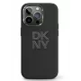 DKNY Apple iPhone 15 kõva kate vedelsilikoonist metalllogoga must