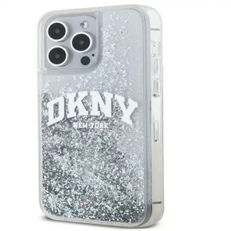 DKNY Apple iPhone 15 Pro 6.1 Hardcase Liquid Glitter Big Logo Must