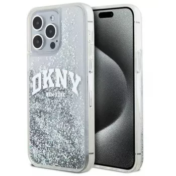 DKNY Apple iPhone 15 Pro 6.1 Hardcase Liquid Glitter Big Logo Must