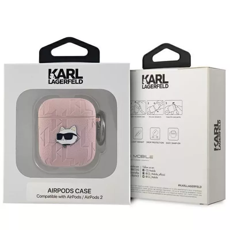 Karl Lagerfeld Ikonik Saffiano Tagakaas Apple iPhone 14 Pro Max - Roosa