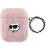 Karl Lagerfeld Ikonik Saffiano Tagakaas Apple iPhone 14 Pro Max - Roosa