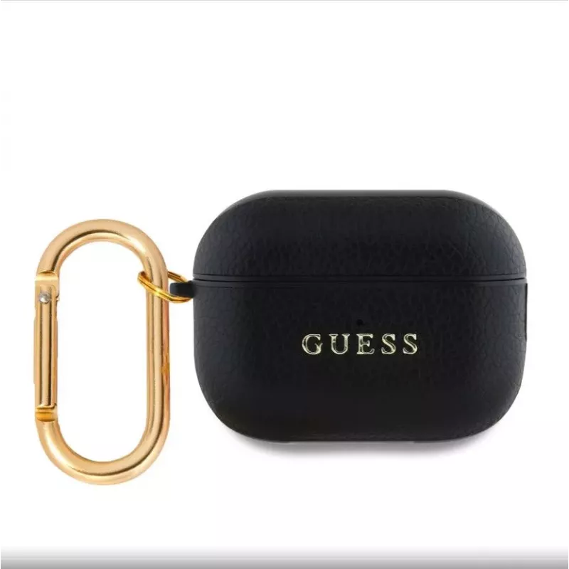 Guess Apple AirPods Pro 2 PU Grained Classic Logo Case Black