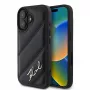 Karl Lagerfeld kõvakate iPhone 16-le, Quilted Signature, must