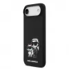 Karl Lagerfeld Apple iPhone Air Liquid Silicone K&CH Sketch MagSafe Case Black