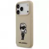 Karl Lagerfeld Apple iPhone 17 Pro Silikoonümbris MagSafe'iga - Pruun (KL Sketch & Logo)