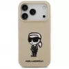 Karl Lagerfeld Apple iPhone 17 Pro Silikoonümbris MagSafe'iga - Pruun (KL Sketch & Logo)