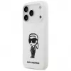 Karl Lagerfeld KL Sketch & Logo Silicone Case for Apple iPhone 17 Pro with MagSafe - White