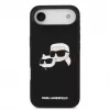 Karl Lagerfeld Apple iPhone Air Liquid Silicone Double Heads MagSafe Case Black