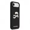 Karl Lagerfeld Apple iPhone Air Liquid Silicone Double Heads MagSafe Case Black