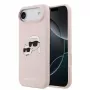 Karl Lagerfeld Apple iPhone Air Liquid Silicone Double Heads MagSafe Case Pink