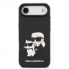 Karl Lagerfeld Apple iPhone 13 Pro 3D Rubber Karl and Choupette Case Black