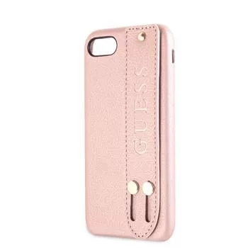 Guess iPhone 7/8/SE 2020 Saffiano Strap Case Rose