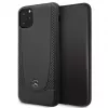 Mercedes-Benz Apple iPhone 11 Pro Max Leather Hardcase Perforation Black