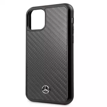 Mercedes-Benz Apple iPhone 11 Pro Max kõva ümbris nahk süsinikkiud must