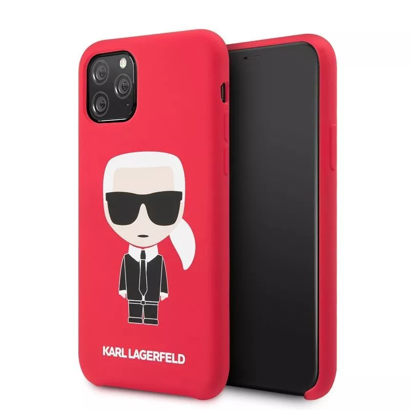 Karl Lagerfeld Iconic Body Cover Apple iPhone 11 Pro jaoks - Punane