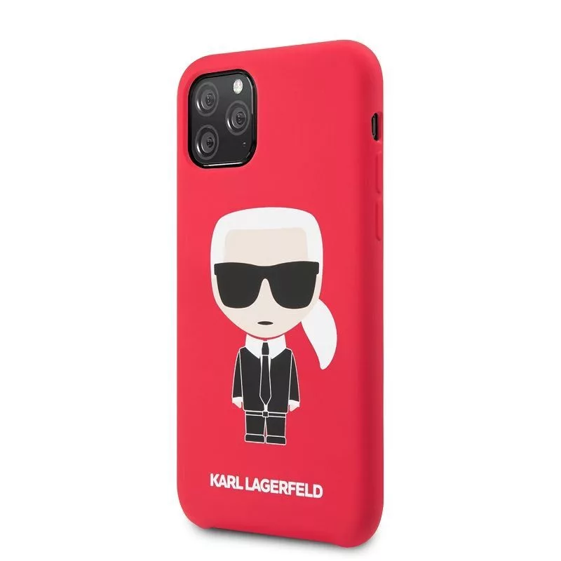 Karl Lagerfeld Iconic Body Cover Apple iPhone 11 Pro jaoks - Punane