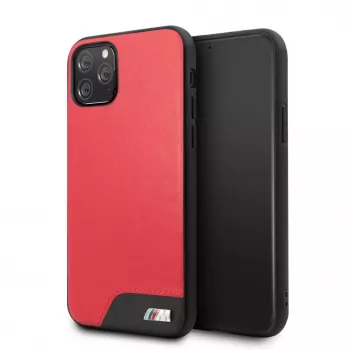 BMW Apple iPhone 11 Pro kõva ümbris sile PU-nahk punane