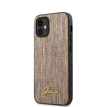 Guess Apple iPhone 12 mini 5.4 inch Lizard Cover Gold